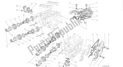 dibujo 013 - culata: sistema de sincronización [mod: hym-sp; xst: aus, eur, fra, jap] motor de grupo