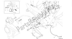 dessin 025 - système de freinage arrière [mod: hym-sp; xst: aus, eur, fra, jap] cadre de groupe