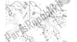 dessin 021 - guidon et commandes [mod: hym-sp; xst: aus, eur, fra, jap] groupe fr ame