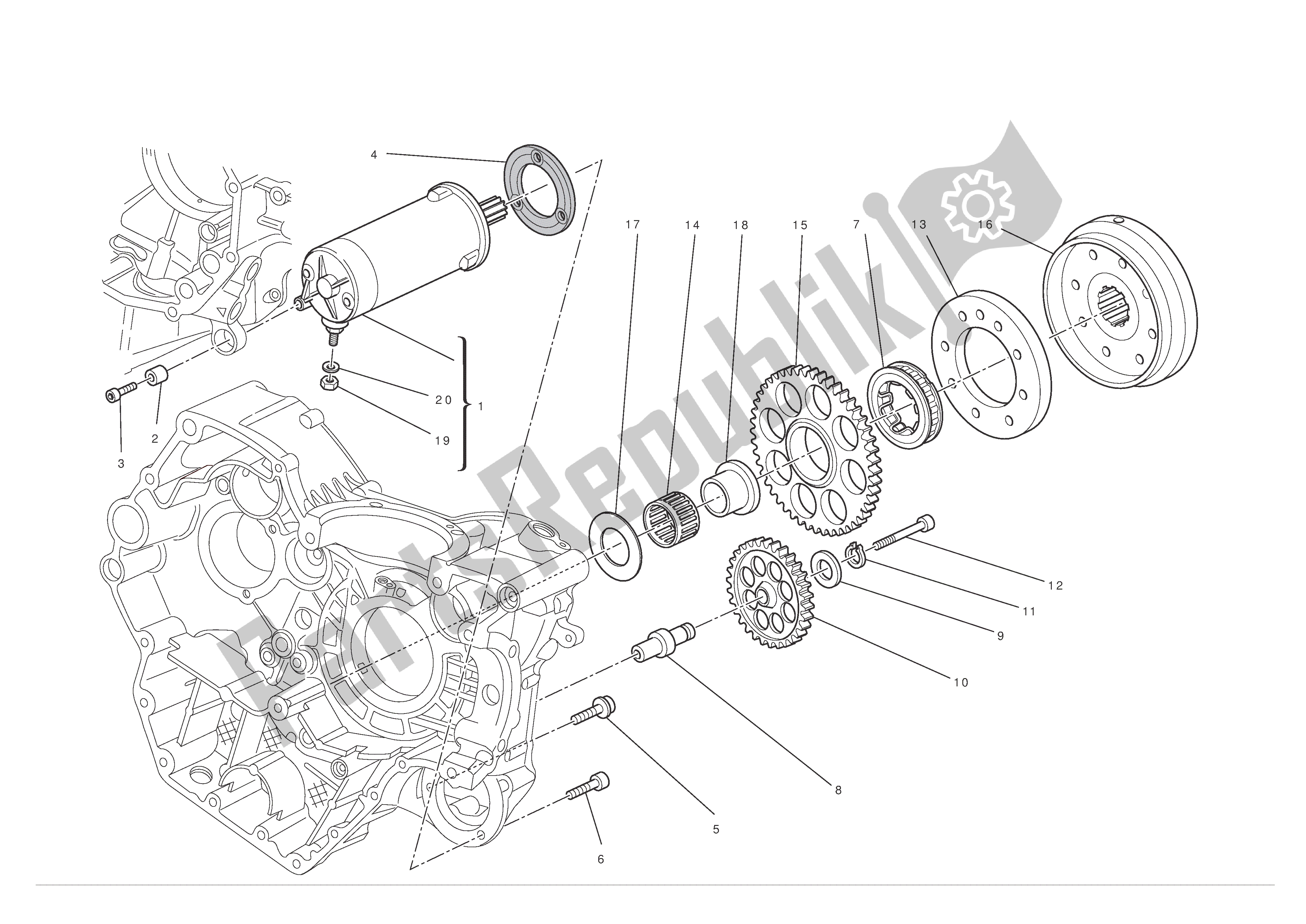 Wszystkie części do Rozruch Elektryczny I Zap? On Ducati Hypermotard EVO 1100 2011