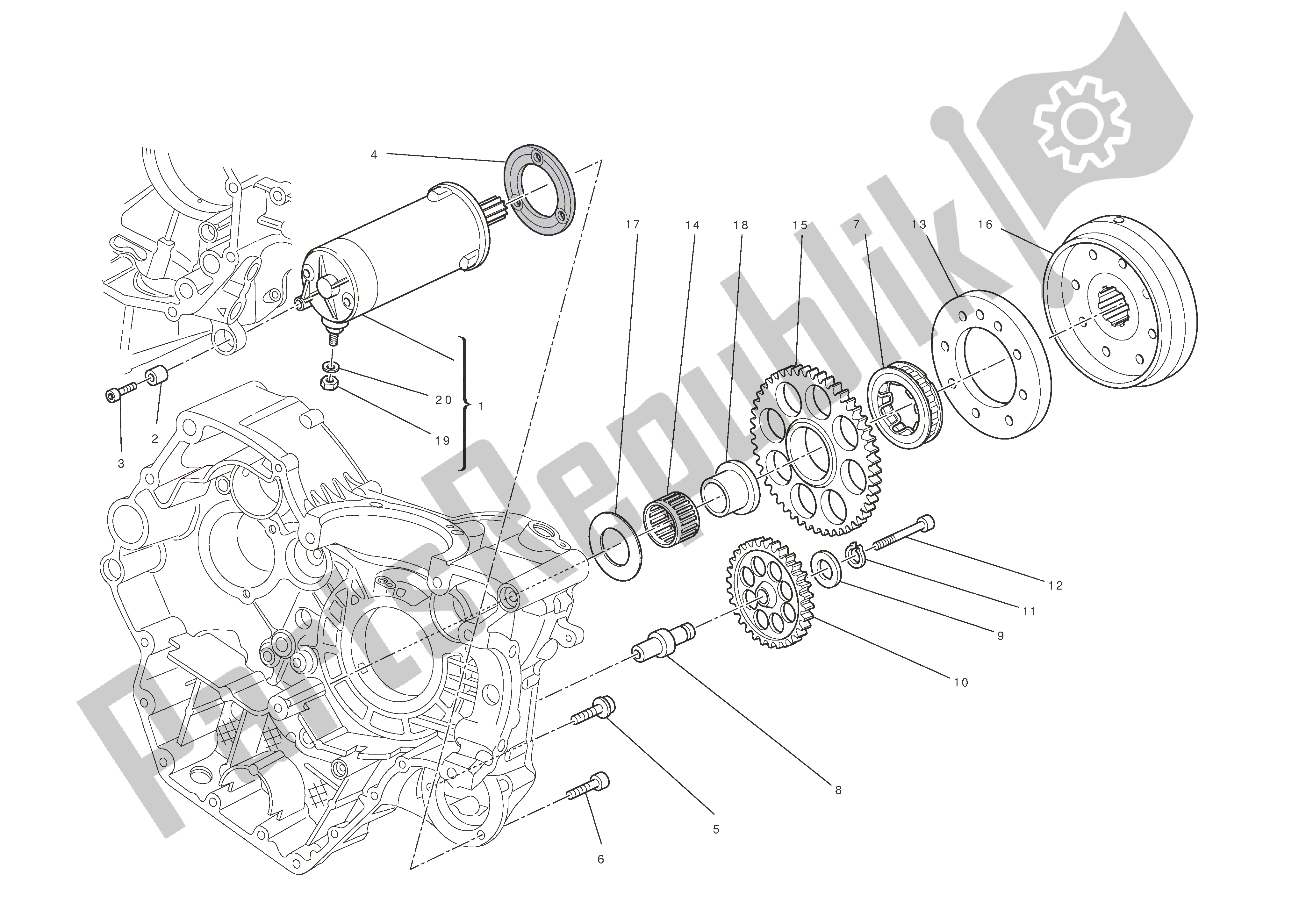 Todas las partes para Arranque Eléctrico Y Encendido de Ducati Hypermotard EVO SP 1100 2011