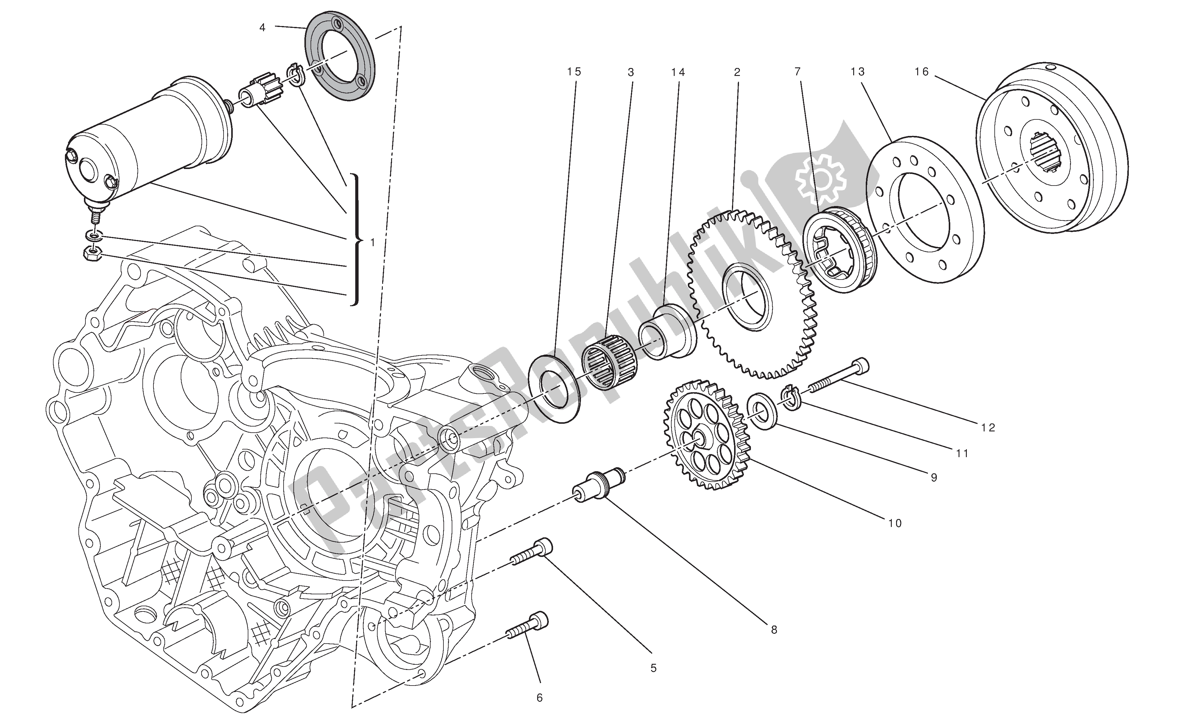 Tutte le parti per il Avviamento E Accensione Elettrici del Ducati Hypermotard 796 2010