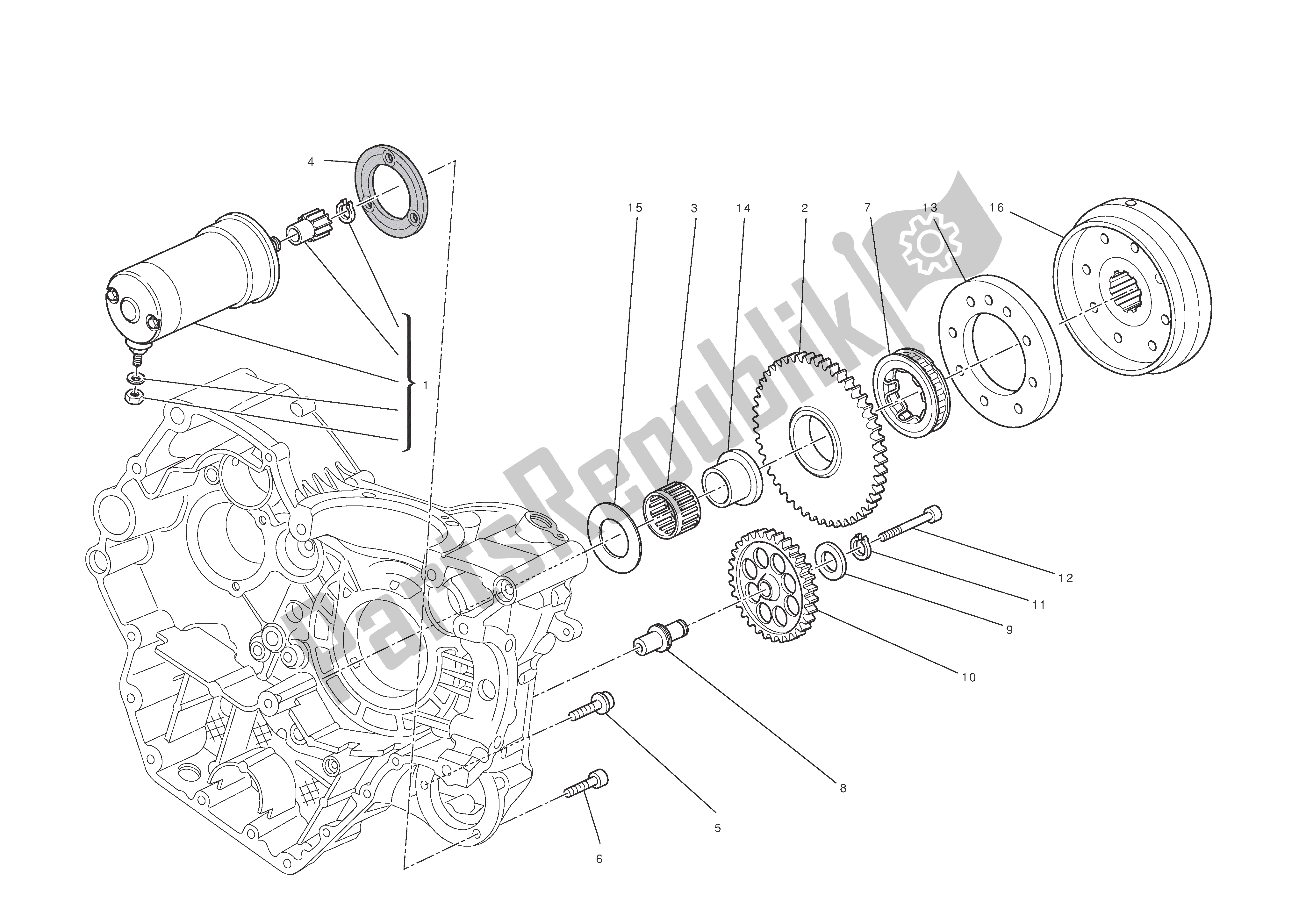 Todas las partes para Arranque Eléctrico Y Encendido de Ducati Hypermotard 796 2011