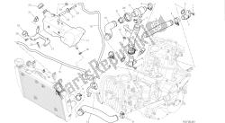 dessin 031 - circuit de refroidissement [mod: hym-sp; xst: aus, eur, fra, jap, twn] cadre de groupe