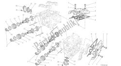 dessin 013 - culasse: système de distribution [mod: hym-sp; xst: aus, eur, fra, jap, twn] moteur de groupe