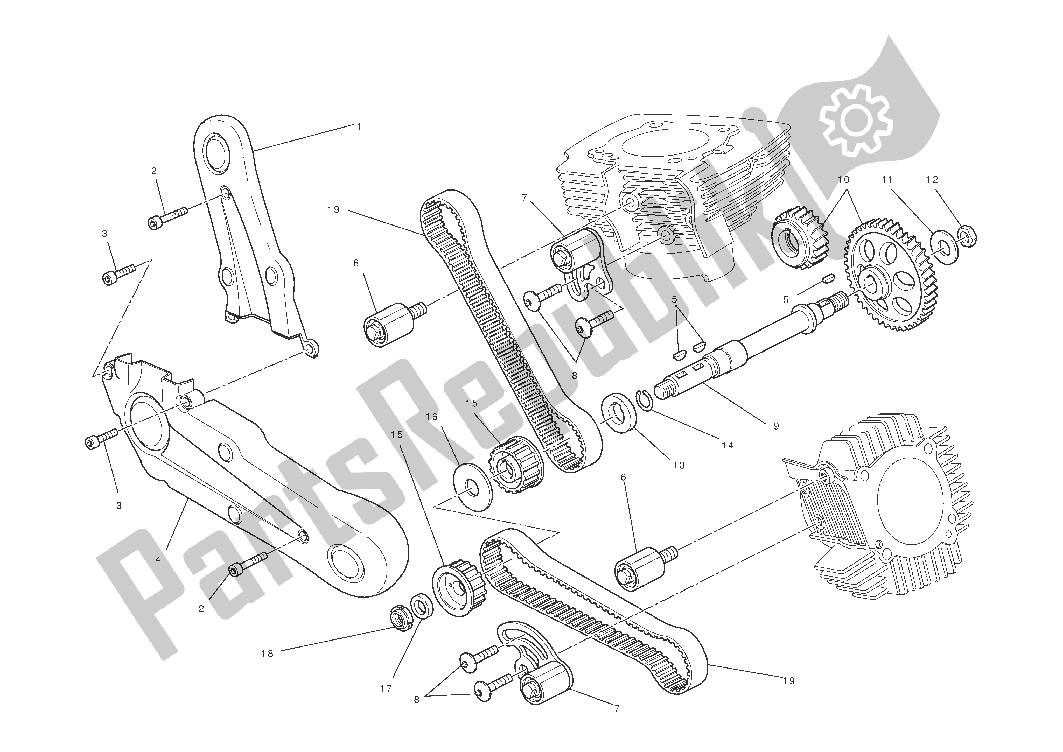 Todas las partes para Sistema De Cronometraje de Ducati Hypermotard 796 2010