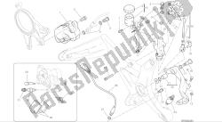 desenho 025 - sistema de freio traseiro [mod: m 1200] quadro de grupo