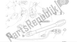 tekening 22a - zijstandaard [mod: m 1200] groepsframe