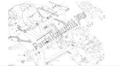 desenho 28a - forcellone posteriore [mod: m1200; xst: bra, chn, eur, fra, jap, twn] quadro de grupo