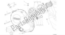 dibujo 005 - cubierta del embrague [mod: m 1200] motor de grupo