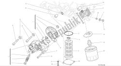dibujo 009 - motor de grupo de filtros y bomba de aceite [mod: m 1200]