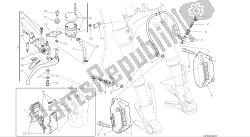 dibujo 024 - sistema de freno delantero [mod: m 1200] cuadro de grupo