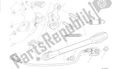 tekening 22a - zijstandaard [mod: m 1200s] groepsframe