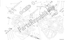 dibujo 002 - cambio de levas - horquilla [mod: m 1200s] motor de grupo