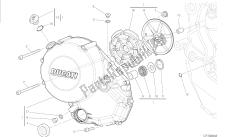 dibujo 005 - motor del grupo cubierta del embrague [mod: m 1200s]