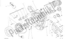 desenho 011 - motor do grupo da tampa do crnkcse do lado da bomba de água [mod: m 1200s]