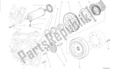 dibujo 012 - motor de grupo de arranque eléctrico y encendido [mod: m 1200s]