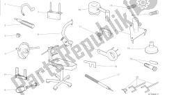 DRAWING 001 - WORKSHOP SERVICE TOOLS, ENGINE [MOD:M 1200S]GROUP TOOLS