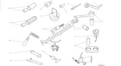 dessin 01a - outils d'entretien d'atelier, moteur [mod: m 1200s] outils de groupe