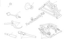 dibujo 01b - herramientas de servicio de taller, herramientas de grupo marco [mod: m 1200s]