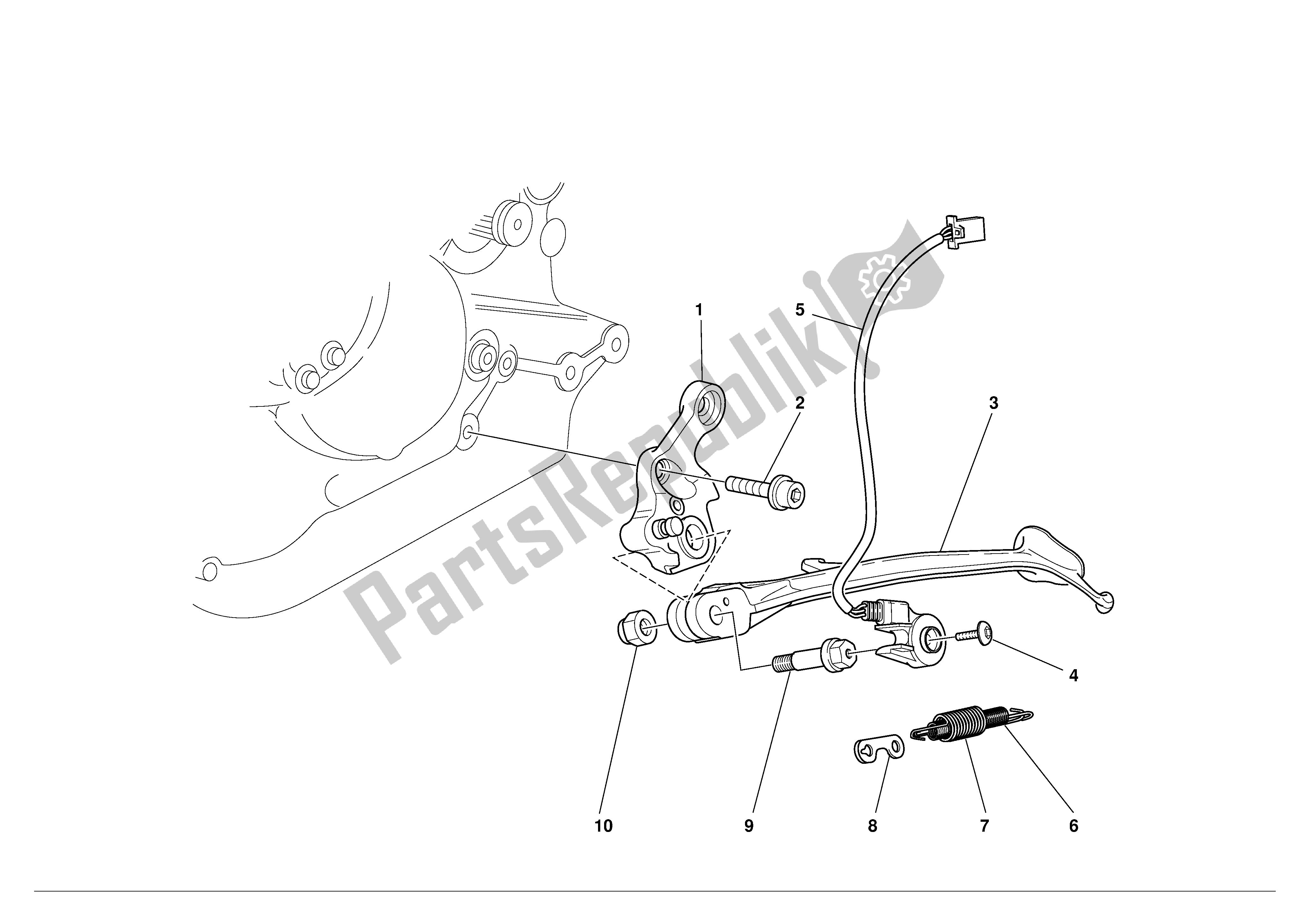 Tutte le parti per il Stand del Ducati Monster 600 2001