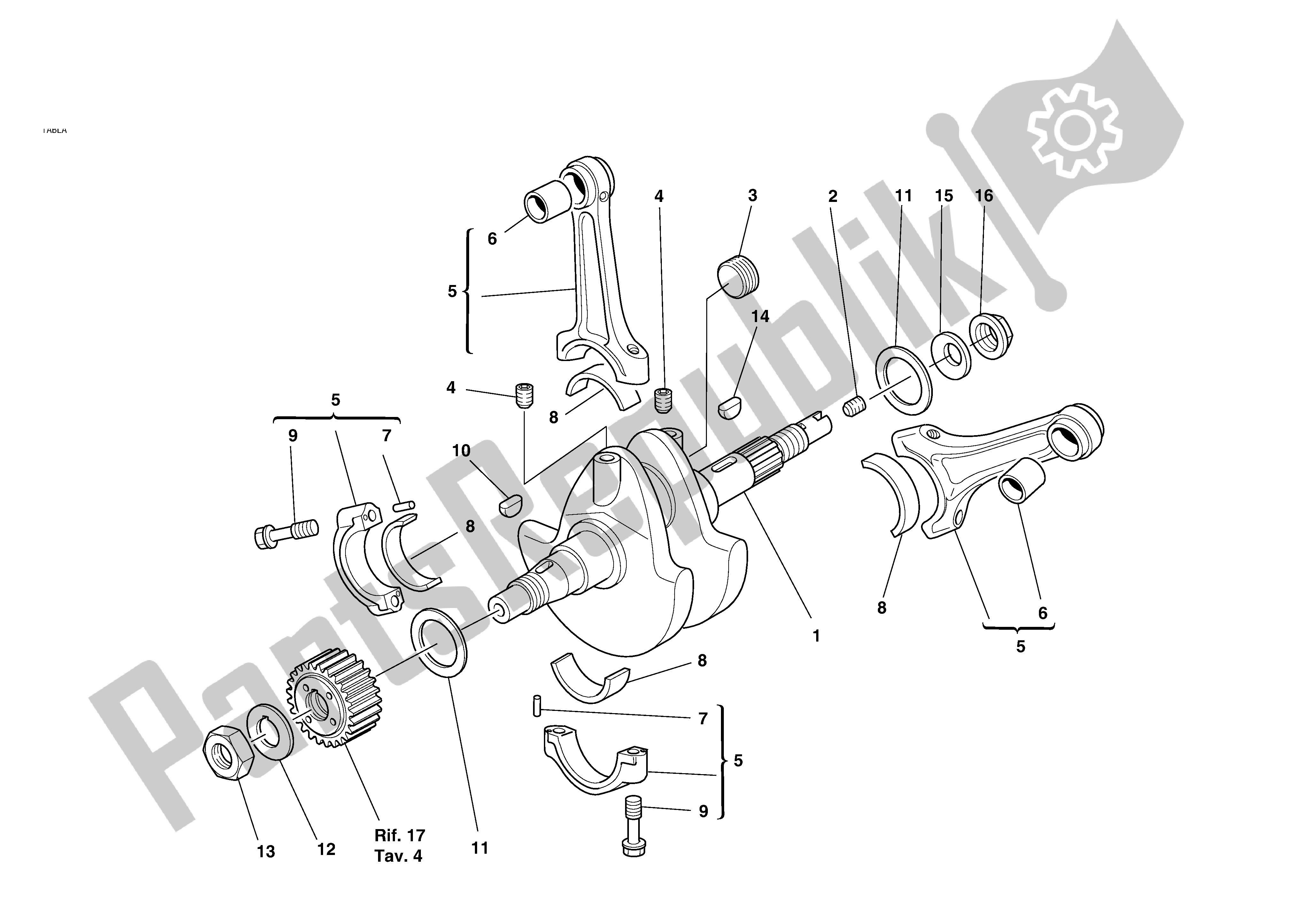 Todas las partes para Cigüeñal de Ducati Monster S 620 2003