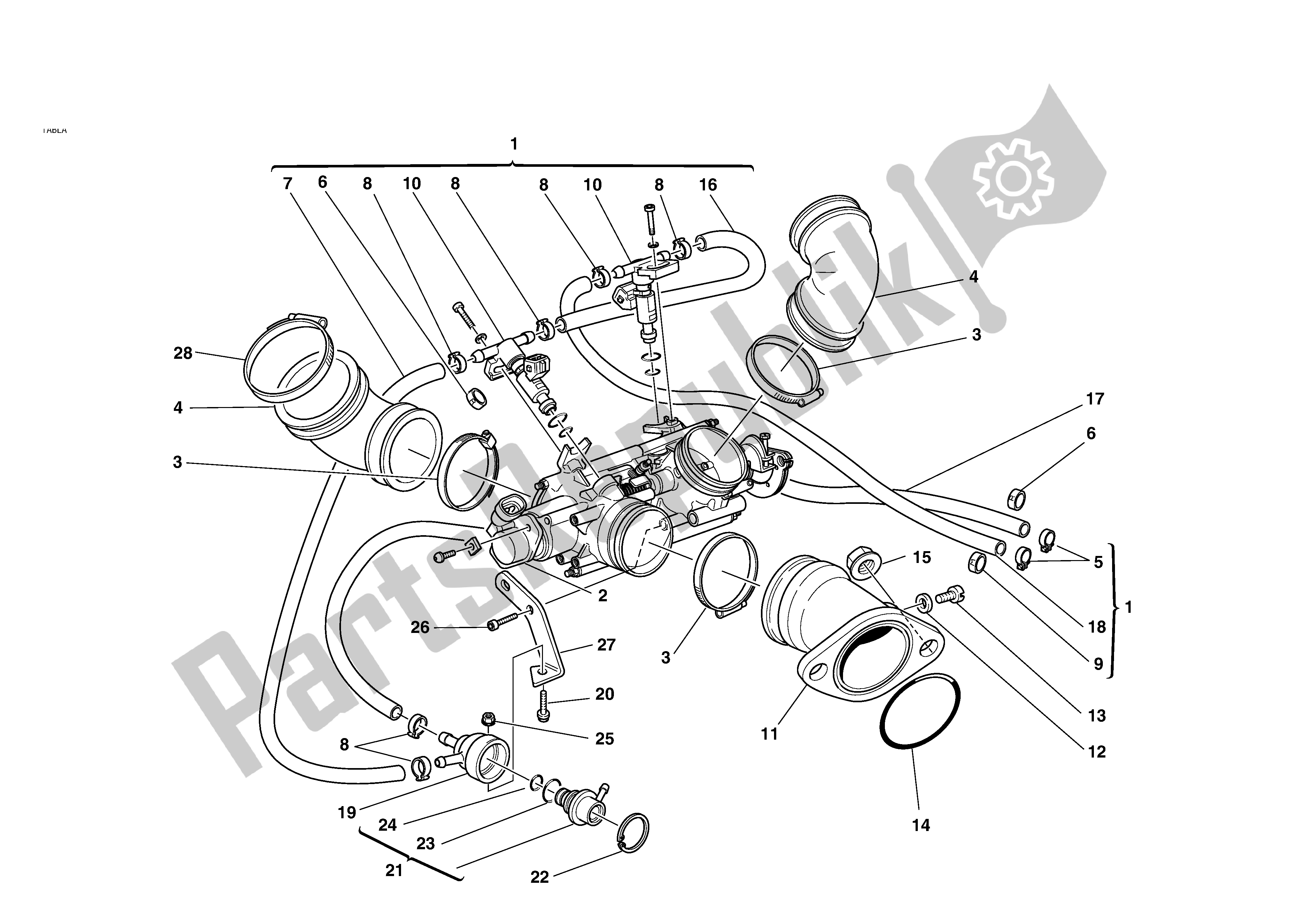 Todas las partes para Entrada Dict de Ducati Monster S 620 2003
