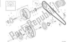 disegno 026 - ruota anteriore e posteriore [mod: m 821] cornice di gruppo