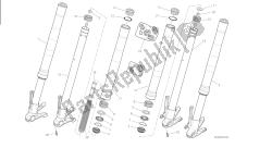 disegno 21a - forcella anteriore [mod: m 821; xst: aus, eur, fra, jap] gruppo telaio