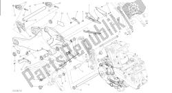 desenho 28a - forcellone posteriore [mod: m 821; xst: aus] quadro de grupo