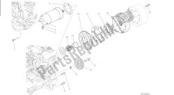 disegno 012 - motore elettrico di avviamento e accensione [mod: m 821]