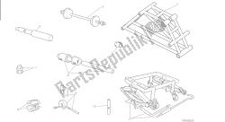 desenho 01a - ferramentas de serviço de oficina, quadro [mod: m 821] ferramentas de grupo