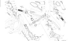 DRAWING 021 - HANDLEBAR AND CONTROLS [MOD:M 821]GROUP FRAME