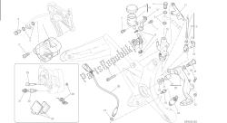 desenho 025 - sistema de freio traseiro [mod: m 821] quadro de grupo