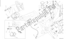 dessin 025 - système de freinage arrière [mod: m 821] cadre de groupe