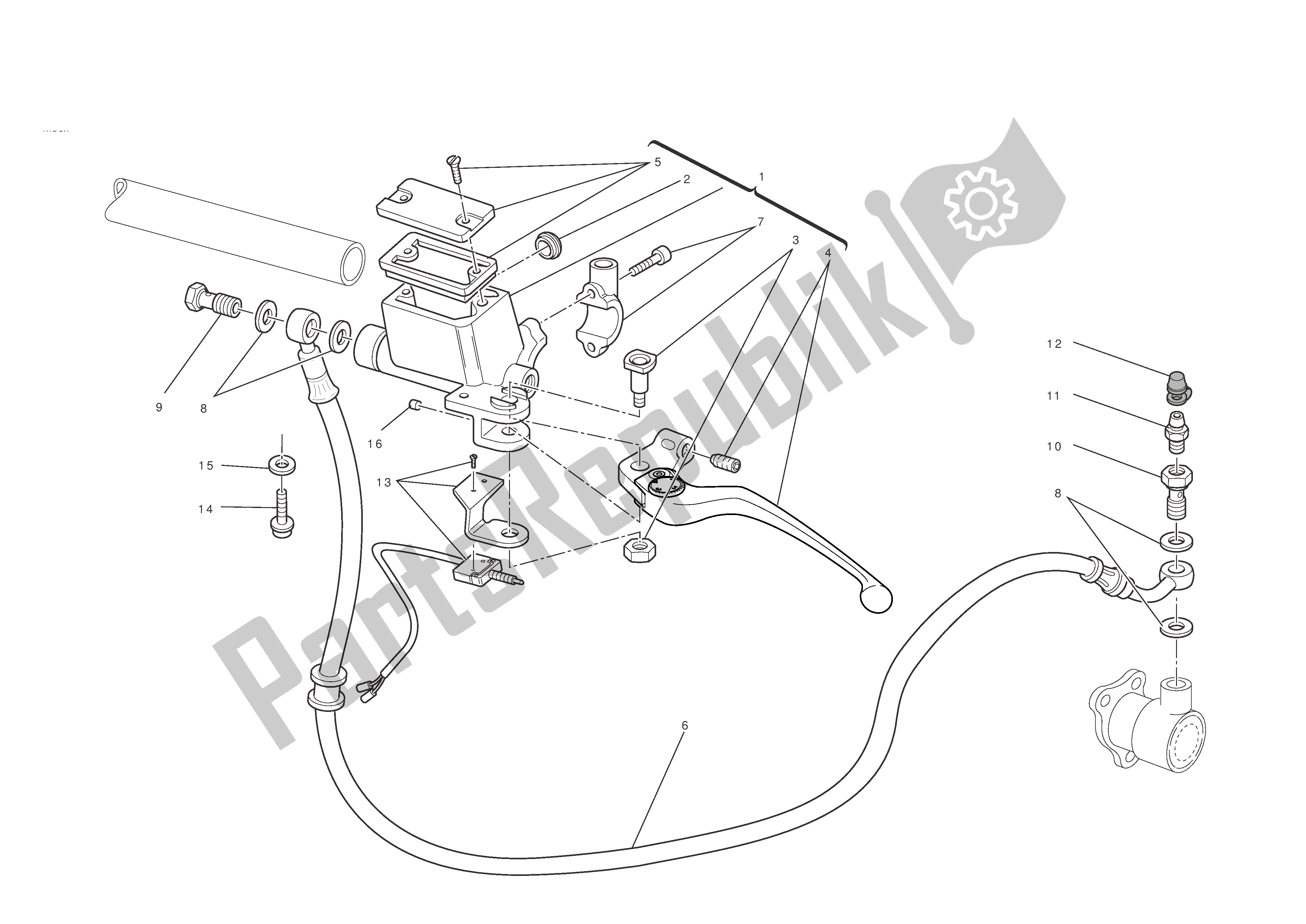 Todas las partes para Control De Embrague de Ducati Monster ABS 796 2012