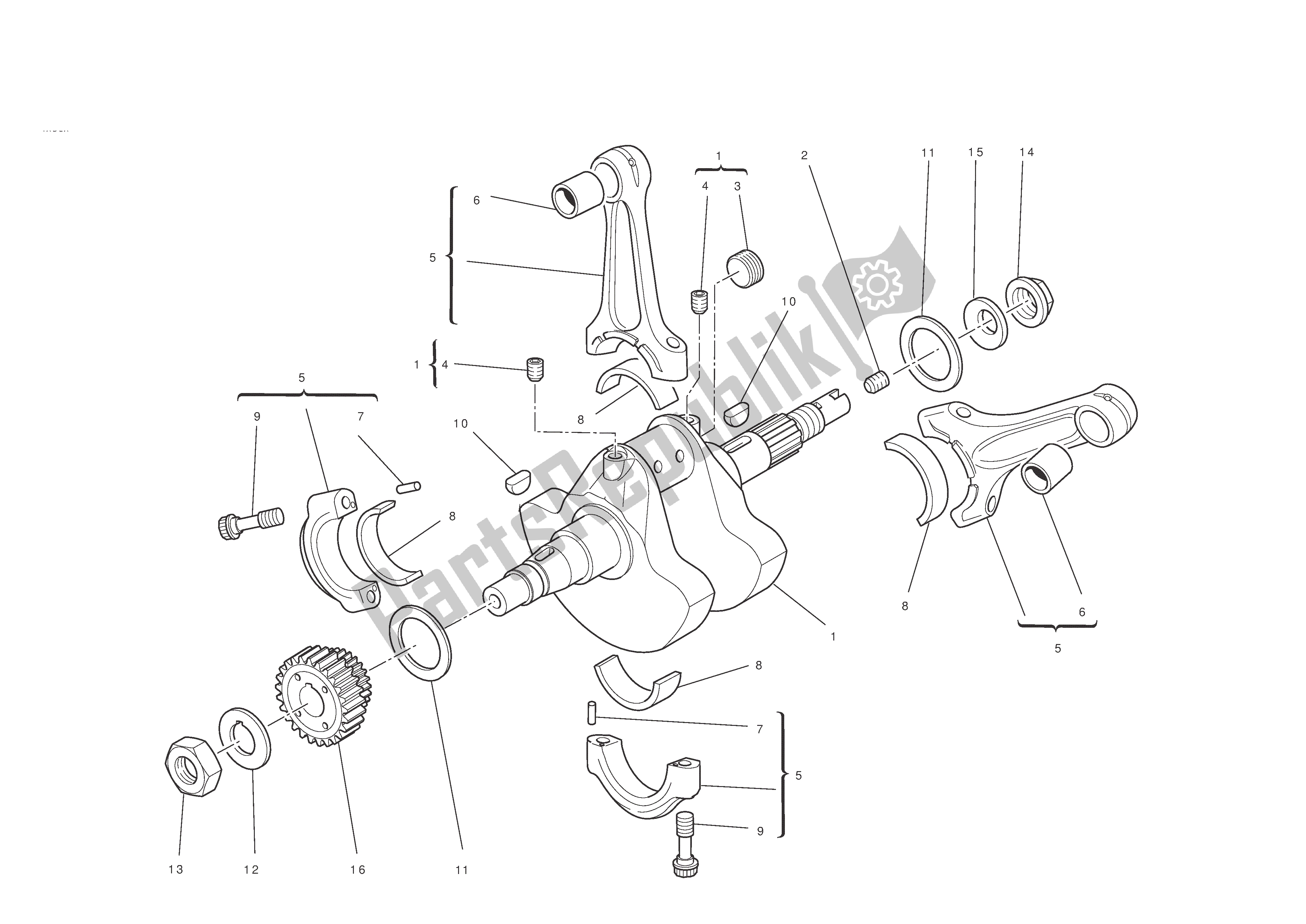 Todas las partes para Bielas de Ducati Monster ABS 796 2012