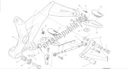 dessin 27a - repose-pieds, gauche [mod: m 1200] cadre de groupe