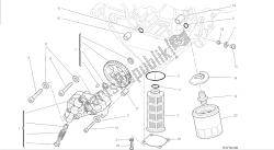 dibujo 009 - motor de grupo de filtros y bomba de aceite [mod: m 1200]