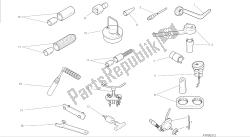 dibujo 01a - herramientas de servicio de taller, herramientas de grupo motor [mod: m 1200]