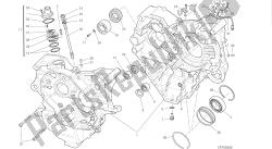 DRAWING 010 - HALF-CRANKCASES PAIR [MOD:M 1200]GROUP ENGINE