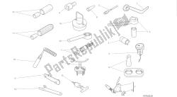 dessin 01a - outils d'entretien d'atelier, moteur [mod: m 1200] outils de groupe