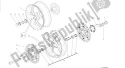 DRAWING 026 - RUOTA ANTERIORE E POSTERIORE [MOD:M 1200S]GROUP FRAME