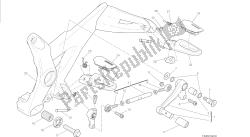 desenho 27a - apoios para os pés, quadro de grupo esquerdo [mod: m 1200s]