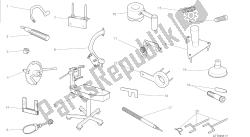 dessin 001 - outils d'entretien d'atelier, outils de groupe moteur [mod: m 1200s]