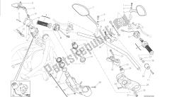 DRAWING 021 - HANDLEBAR AND CONTROLS [MOD:M 1200S]GROUP FRAME