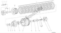 desenho 004 - embreagem [mod: m696 abs, m696 + abs; xst: aus, eur, jap] motor de grupo