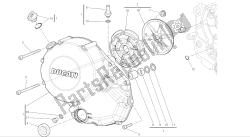 desenho 005 - tampa da embreagem [mod: m696 abs, m696 + abs; xst: aus, eur, jap] motor do grupo