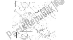 dessin 015 - culasse horizontale [mod: m696abs, m696 + abs; xst: aus, eur, jap] groupe moteur