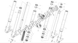 desenho 024 - garfo dianteiro [mod: m696 abs, m696 + abs; xst: aus, eur, jap] quadro de grupo